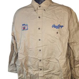 Mens 2002 Rawlings NCAA Final Four Atlanta Button Down Shirt Large